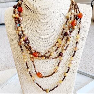 Multi Strand Beaded Necklace